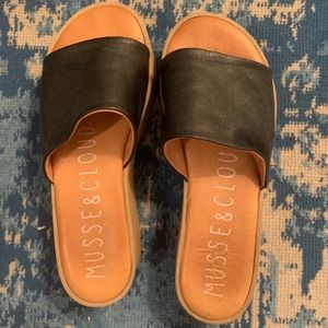Musse & Cloud Risto Leather Platform Sandal